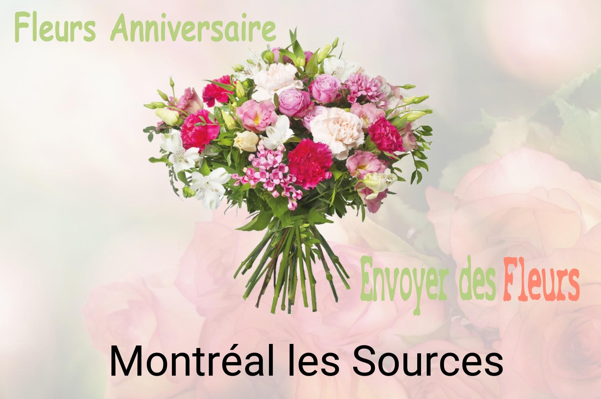 Bouquet de fleurs d’anniversaire livré à Montréal-les-Sources